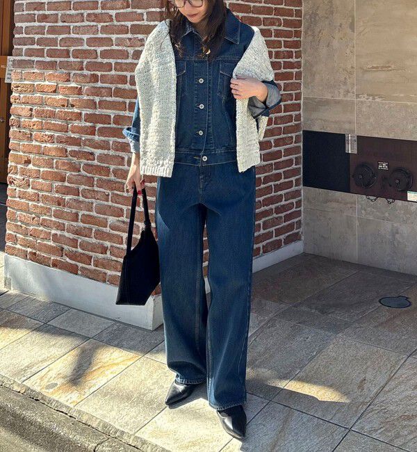 fredy emue「《セットアップ対応》コンパクトデニムジャケット」|デニムジャケット|