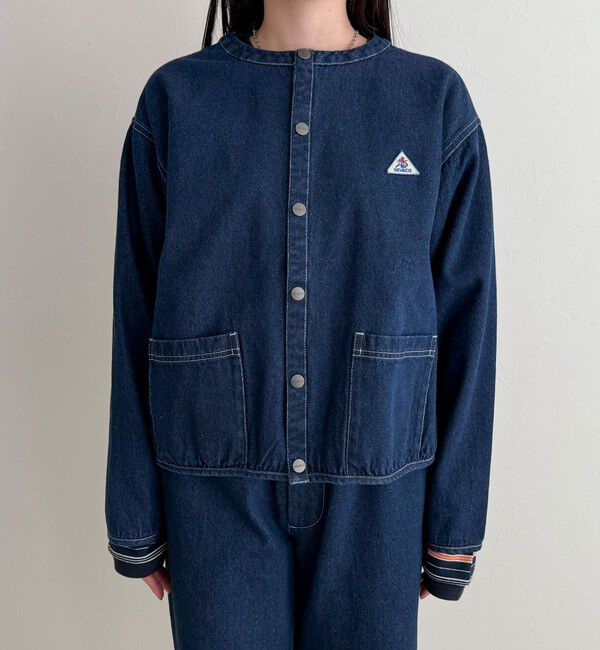fredy emue「【GEVACO/ゲバコ】ノーカラーデニムジャケット」|デニムジャケット|