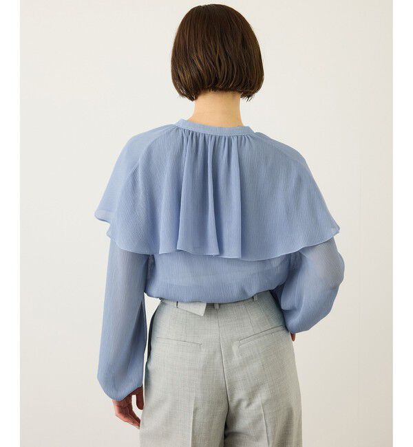 ROPE「楊柳フリルブラウス/イージーケア」|シャツ・ブラウス|