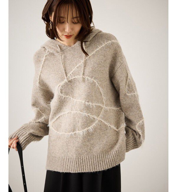 Rope&rsquo;Picnic「コードリンキングニットフーディ」|パーカー|