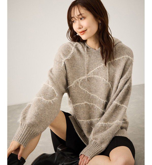 Rope&rsquo;Picnic「コードリンキングニットフーディ」|パーカー|