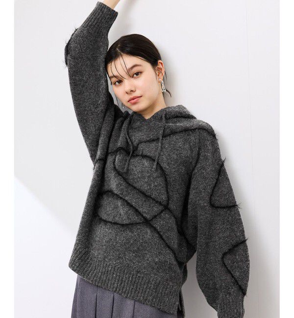 Rope&rsquo;Picnic「コードリンキングニットフーディ」|パーカー|