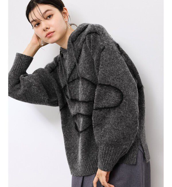 Rope&rsquo;Picnic「コードリンキングニットフーディ」|パーカー|