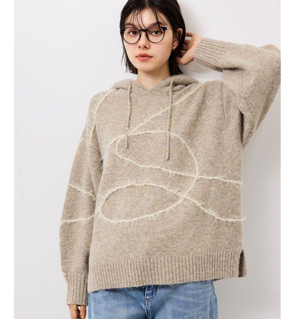 Rope&rsquo;Picnic「コードリンキングニットフーディ」|パーカー|