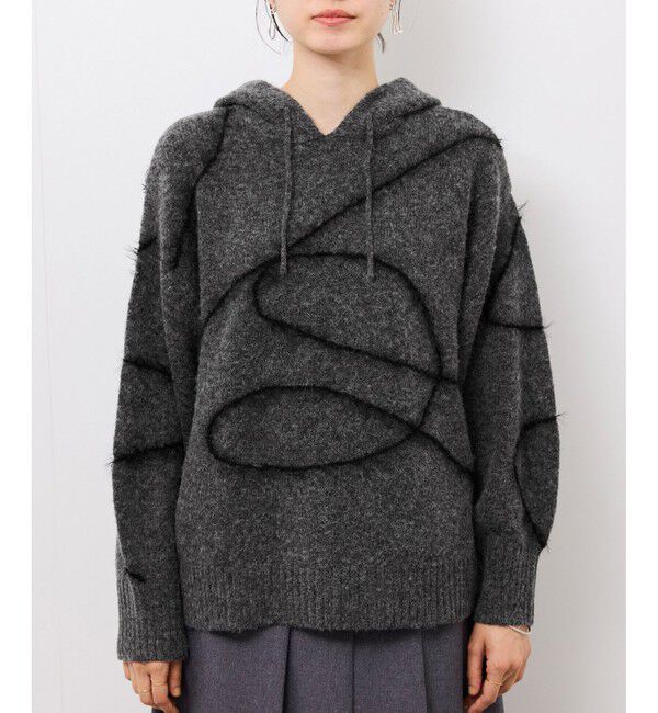 Rope&rsquo;Picnic「コードリンキングニットフーディ」|パーカー|
