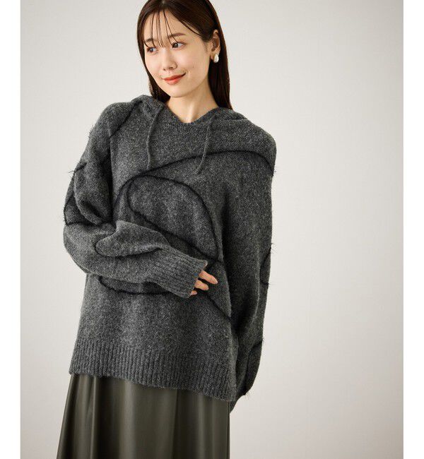 Rope&rsquo;Picnic「コードリンキングニットフーディ」|パーカー|