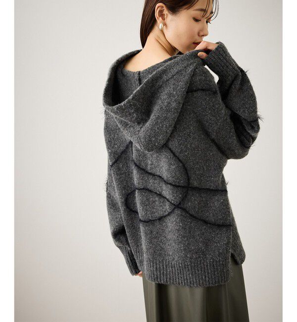 Rope&rsquo;Picnic「コードリンキングニットフーディ」|パーカー|