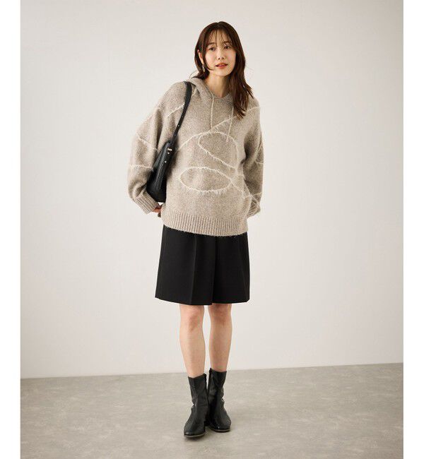 Rope&rsquo;Picnic「コードリンキングニットフーディ」|パーカー|