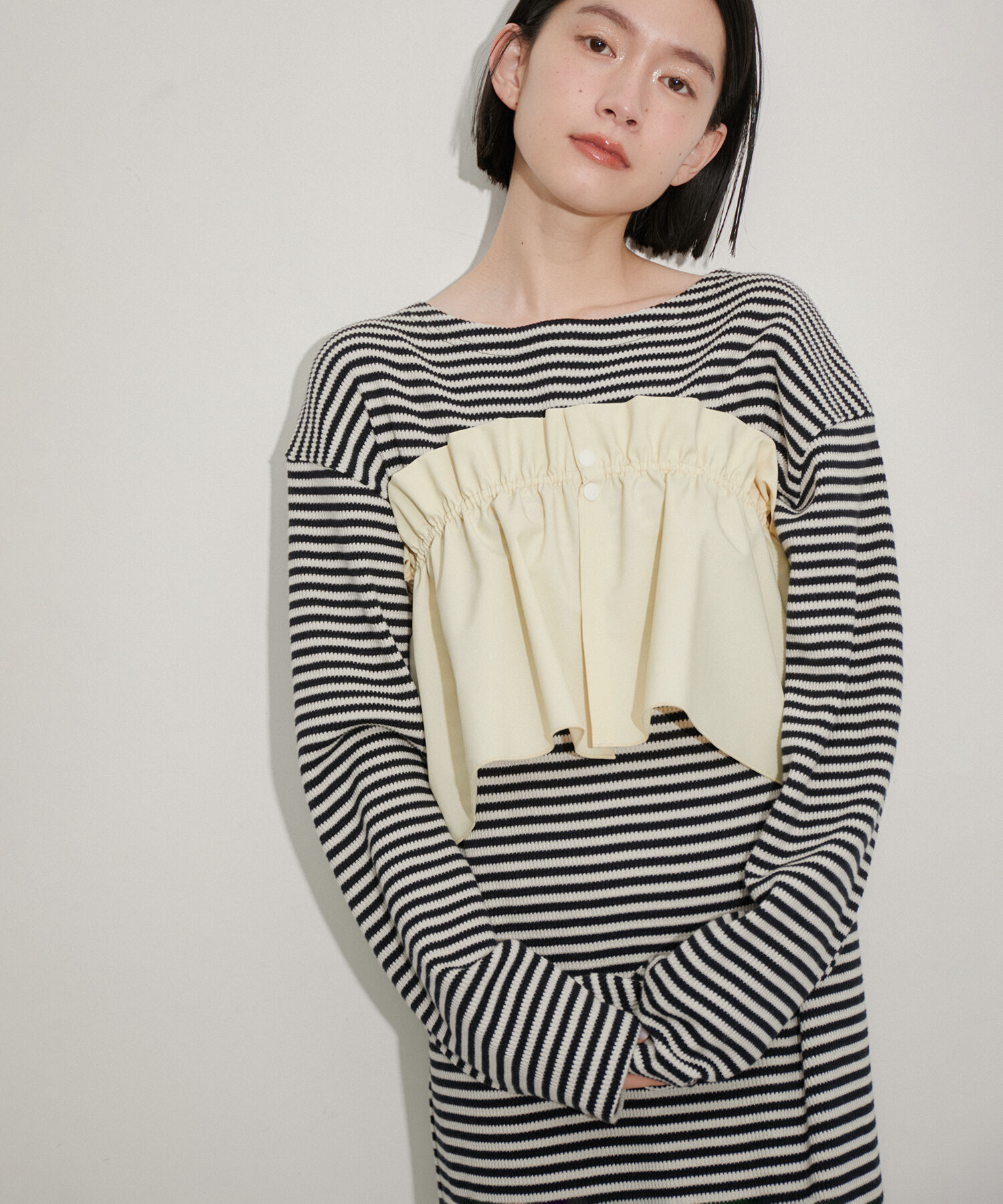 ADAM ET ROPE'「マルチWAYフリルタックスカート」|スカート|