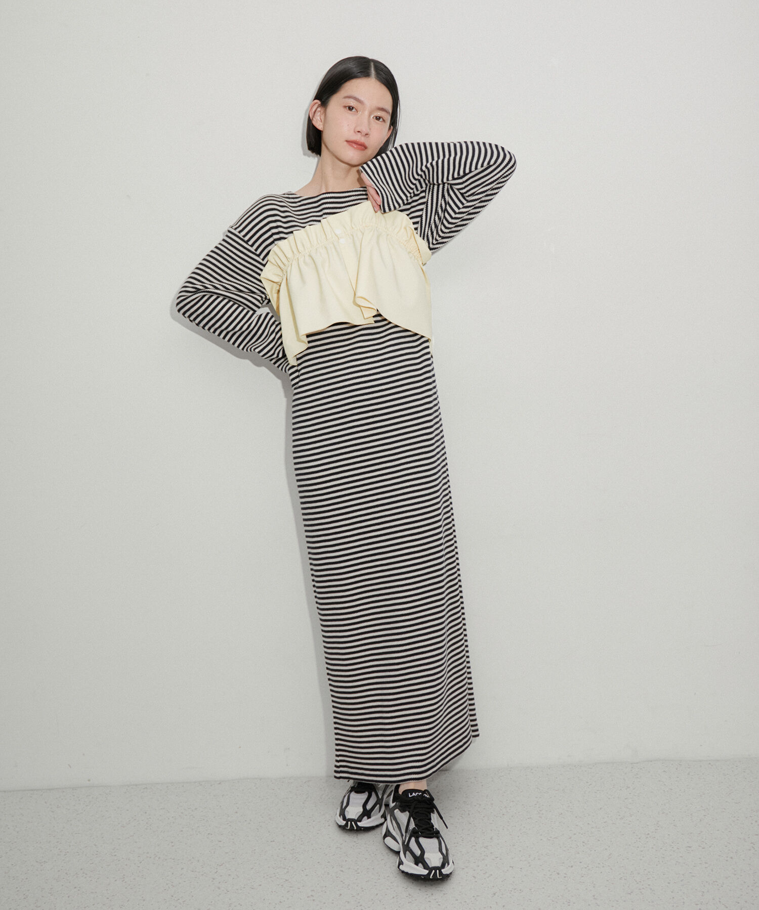 ADAM ET ROPE'「マルチWAYフリルタックスカート」|スカート|