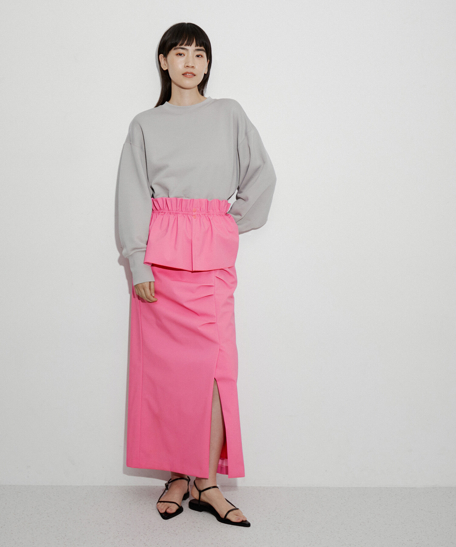 ADAM ET ROPE'「マルチWAYフリルタックスカート」|スカート|