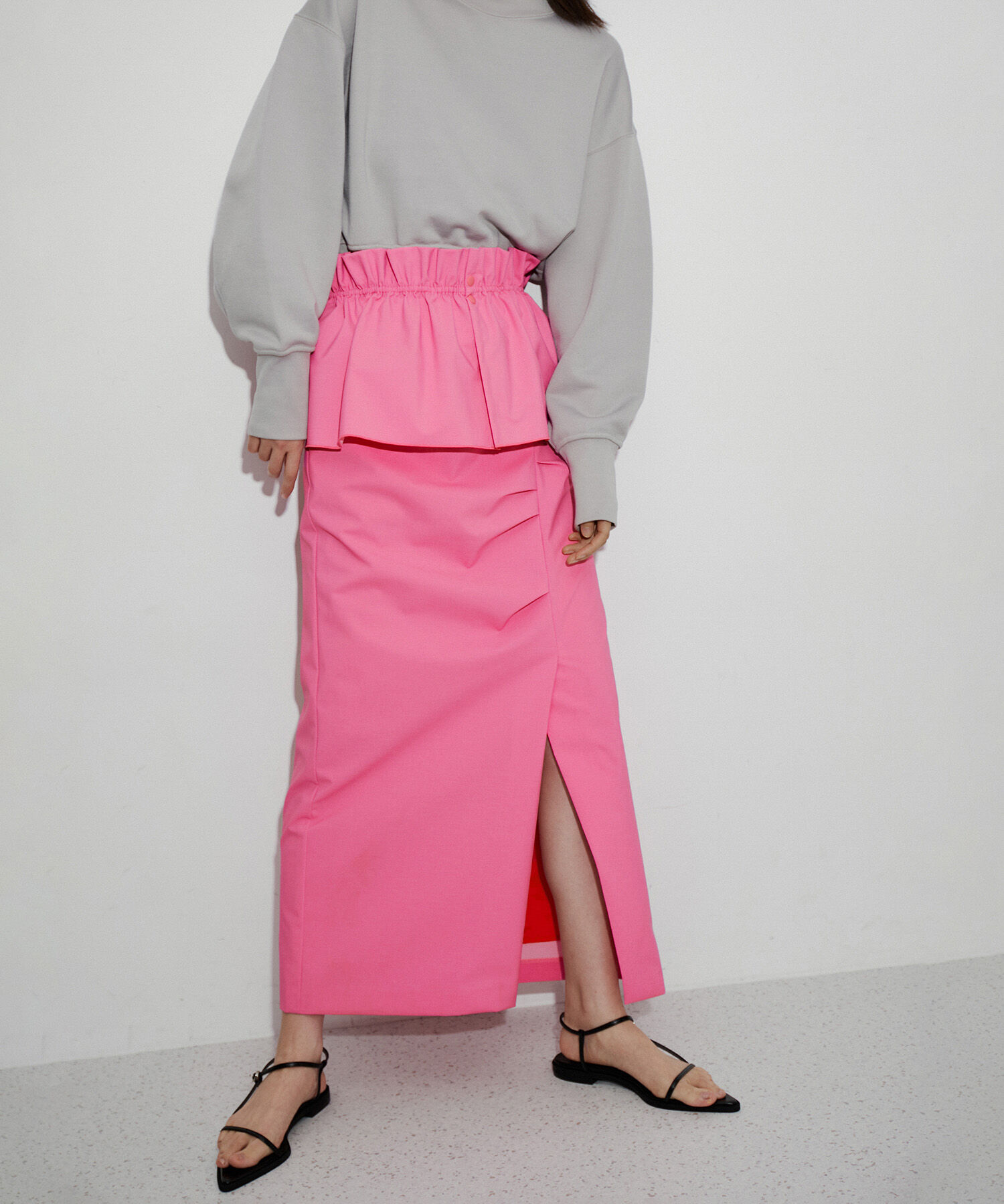 ADAM ET ROPE'「マルチWAYフリルタックスカート」|スカート|