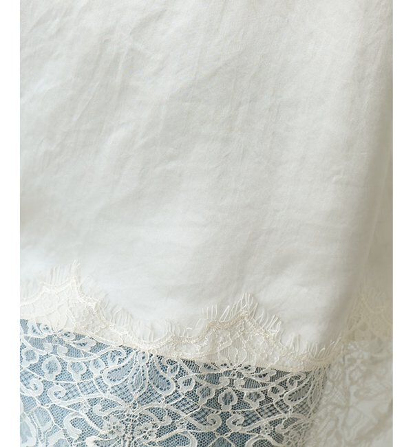  「サテンレースキャミソール」|シャツ・ブラウス|