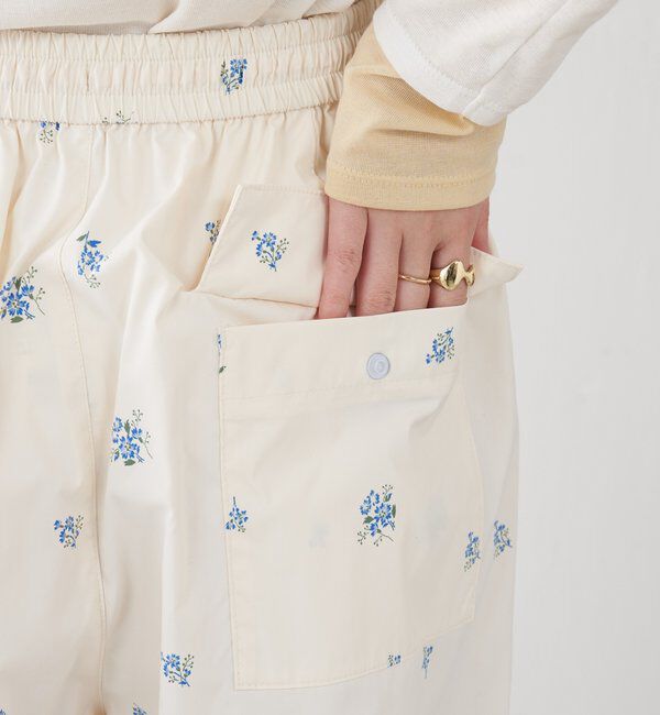  「小花柄パラシュートパンツ」|チノ|