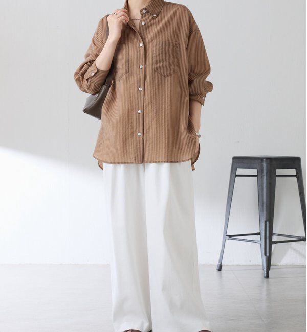  「シアーストライプシャツ」|シャツ・ブラウス|