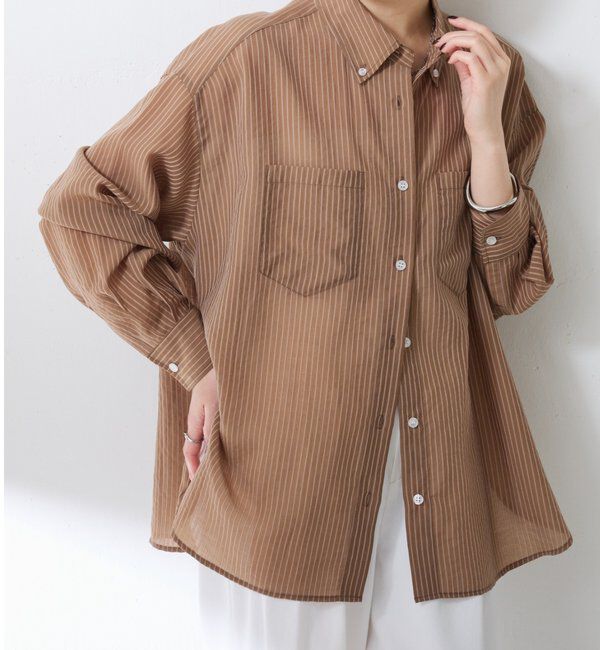  「シアーストライプシャツ」|シャツ・ブラウス|
