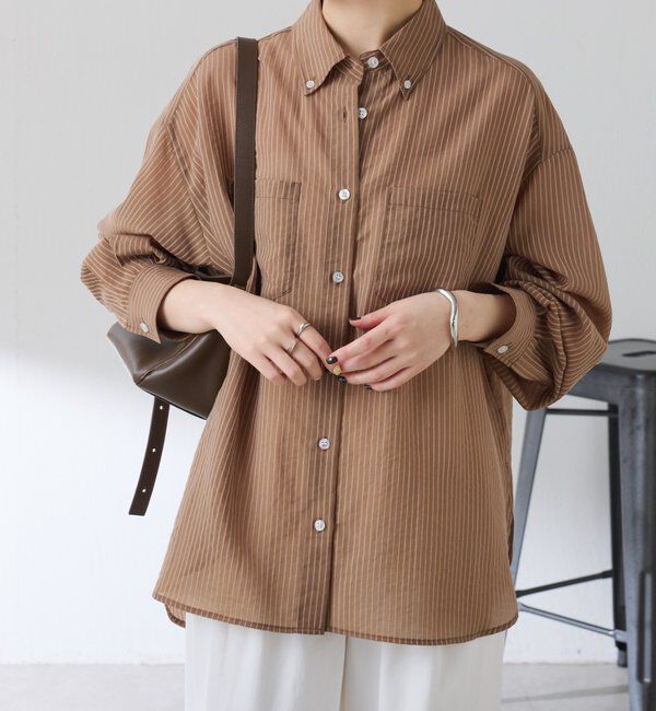  「シアーストライプシャツ」|シャツ・ブラウス|