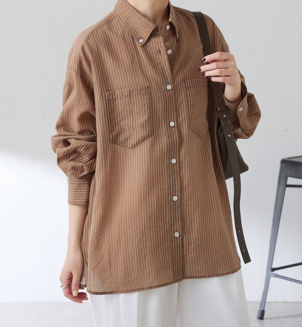  「シアーストライプシャツ」|シャツ・ブラウス|