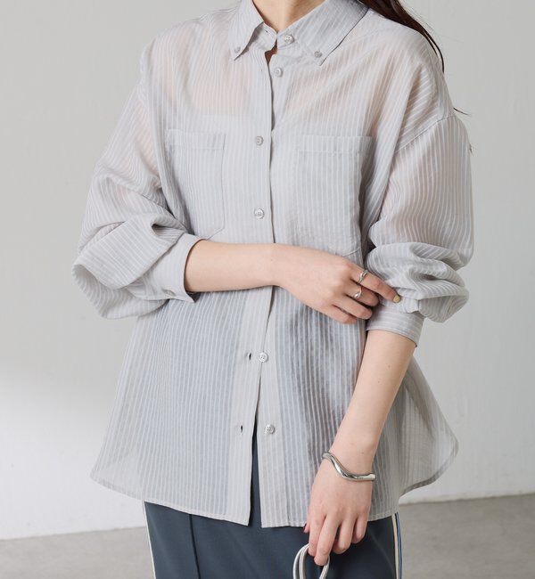  「シアーストライプシャツ」|シャツ・ブラウス|