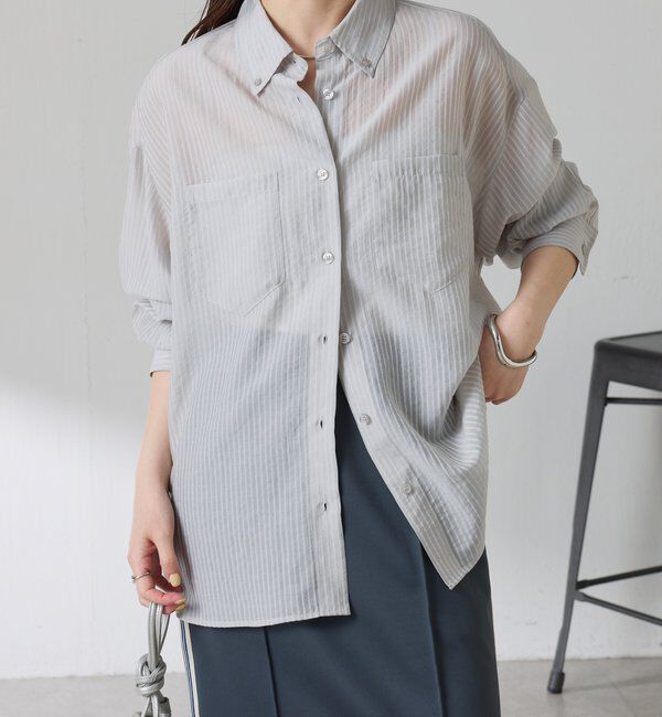  「シアーストライプシャツ」|シャツ・ブラウス|