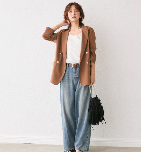  「【新色登場】【MONN.:. （モン）】ワイドレッグデニム」|デニム|