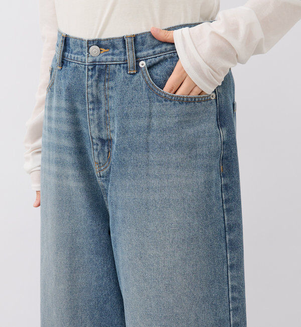  「【新色登場】【MONN.:. （モン）】ワイドレッグデニム」|デニム|