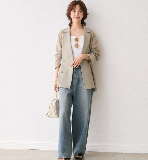  「【新色登場】【MONN.:. （モン）】ワイドレッグデニム」|デニム|