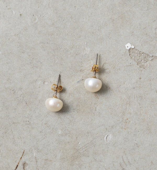  「【GALENA/ガレナ】8mmパール一粒ピアス」|リング|オフホワイト