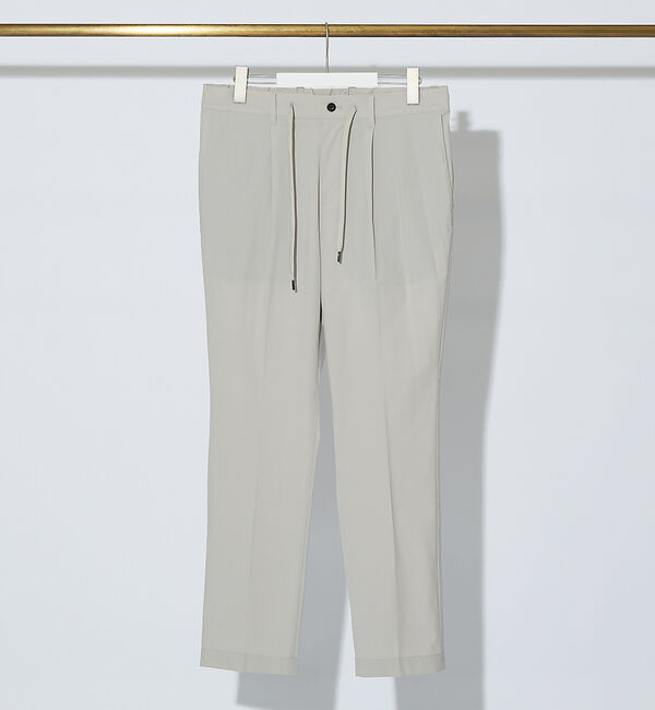 ABAHOUSE「【AH ABAHOUSE / セットアップ対応】撥水 ストレッチ タックスラック」|スラックス|ライトグレー