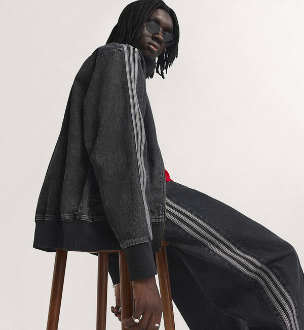 ABAHOUSE「【adidas /アディダス】 ADICOLOR DENIM FIREBIRD」|ブルゾン・スタジャン|