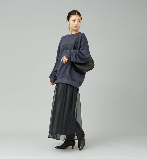 Rouge vif「シアー切替ギャザースカート」|スカート|