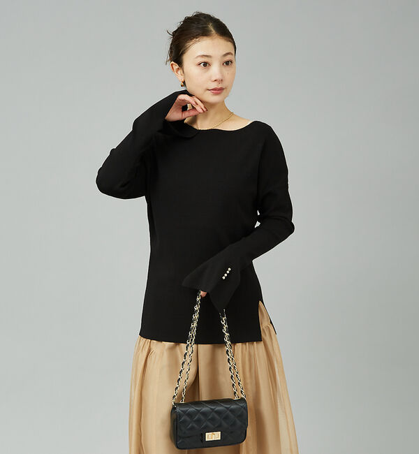 Rouge vif「総針フレアスリーブプルオーバー」|ニット・セーター|