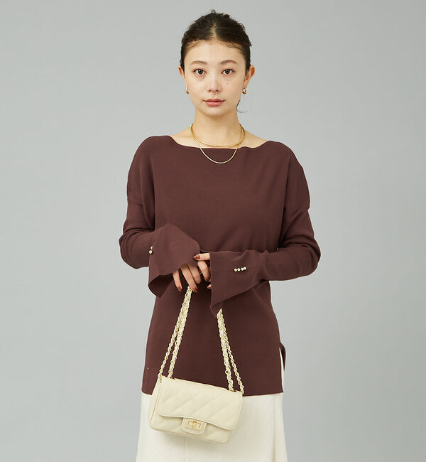 Rouge vif「総針フレアスリーブプルオーバー」|ニット・セーター|