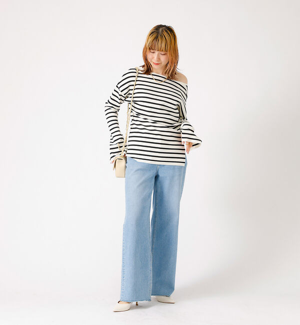 Rouge vif「総針フレアスリーブプルオーバー」|ニット・セーター|