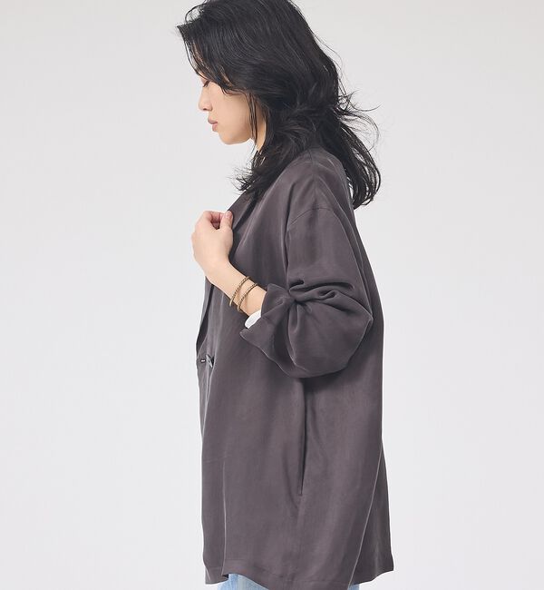 Rouge vif「【セットアップ対応】キュプラフィブリルダブルジャケット【予約】」|テーラードジャケット|