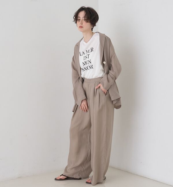 Rouge vif「【セットアップ対応】キュプラフィブリルダブルジャケット【予約】」|テーラードジャケット|