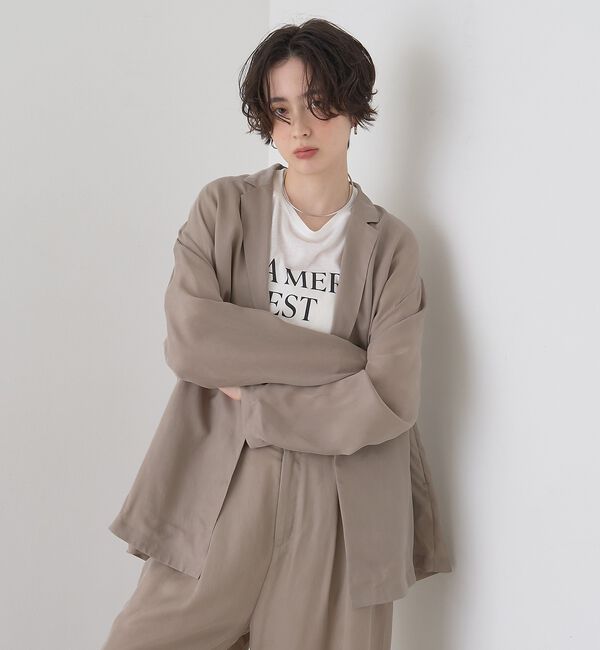 Rouge vif「【セットアップ対応】キュプラフィブリルダブルジャケット【予約】」|テーラードジャケット|