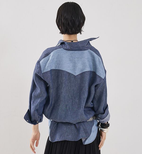 The Store by C' 「【TWP】Austin Shirt in Washed Hemp Denim／ヘ」|シャツ・ブラウス|