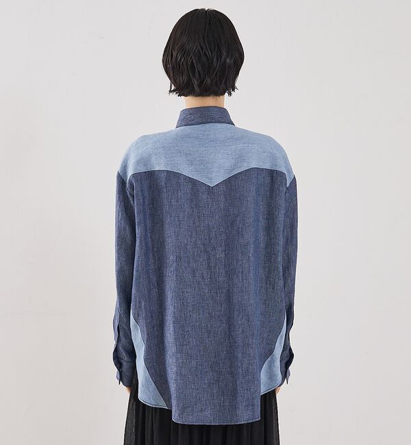 The Store by C' 「【TWP】Austin Shirt in Washed Hemp Denim／ヘ」|シャツ・ブラウス|
