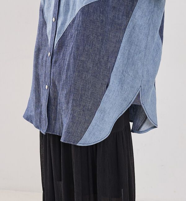 The Store by C' 「【TWP】Austin Shirt in Washed Hemp Denim／ヘ」|シャツ・ブラウス|