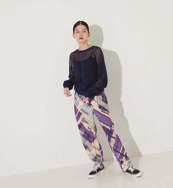 NOMINE「【前後着用可】2WAYシアーラインカーディガン」|カーディガン|