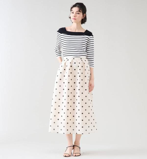 TIARA「デザインボートネックニット」|ニット・セーター|