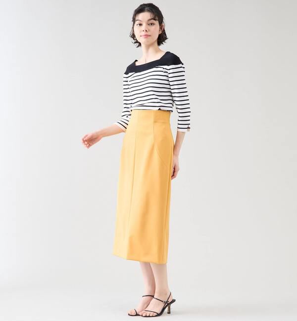 TIARA「デザインボートネックニット」|ニット・セーター|