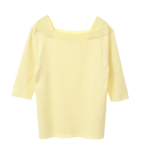 TIARA「デザインボートネックニット」|ニット・セーター|