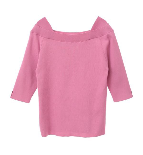 TIARA「デザインボートネックニット」|ニット・セーター|