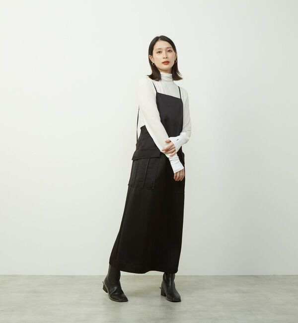 SOFFITTO「サテンカーゴキャミワンピース」|ワンピース|