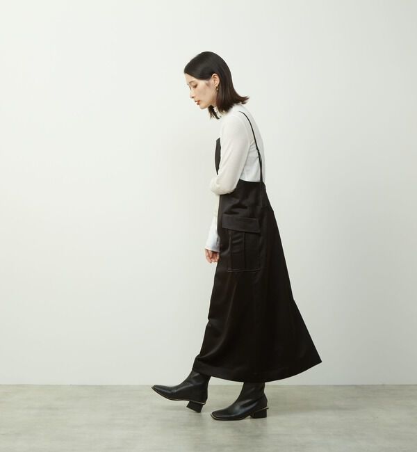 SOFFITTO「サテンカーゴキャミワンピース」|ワンピース|