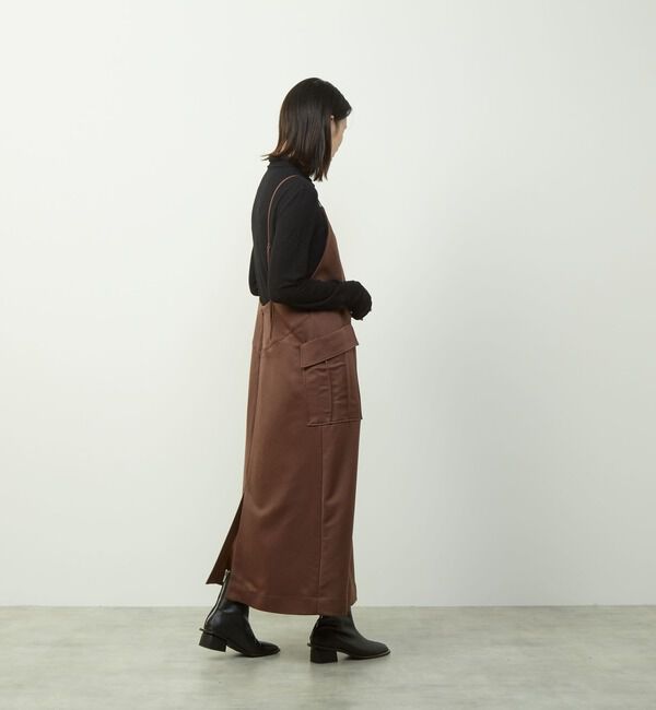 SOFFITTO「サテンカーゴキャミワンピース」|ワンピース|