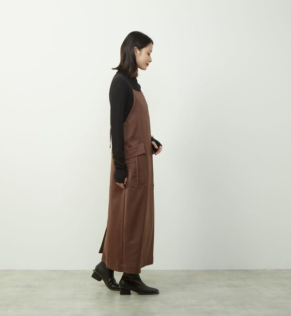 SOFFITTO「サテンカーゴキャミワンピース」|ワンピース|