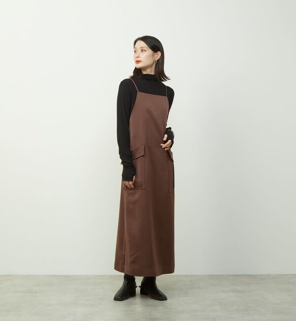 SOFFITTO「サテンカーゴキャミワンピース」|ワンピース|